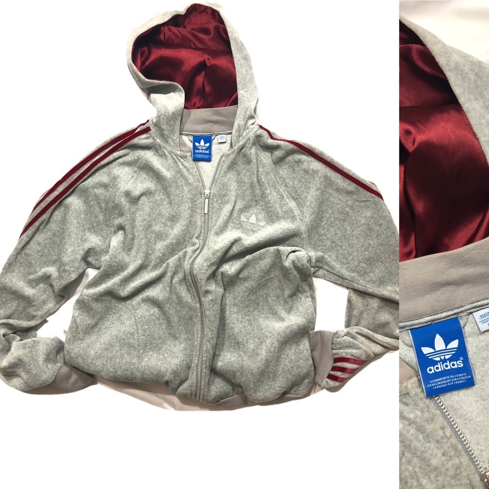 Adidas Velour & Satin Jacket